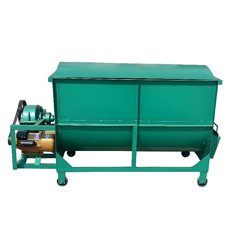 Horizontal feed mixer machine