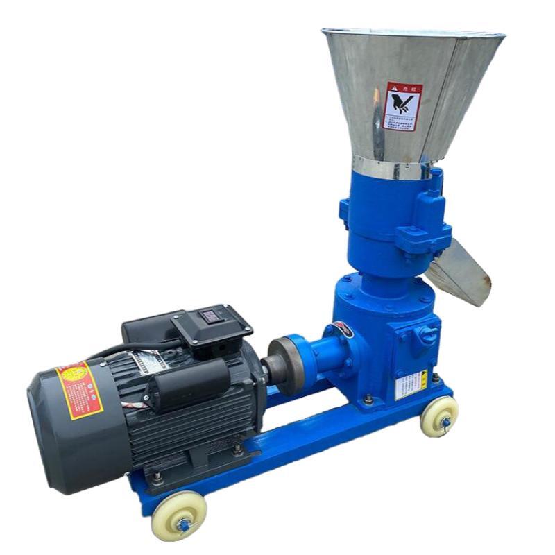 Small scale flat die feed pellet machine 