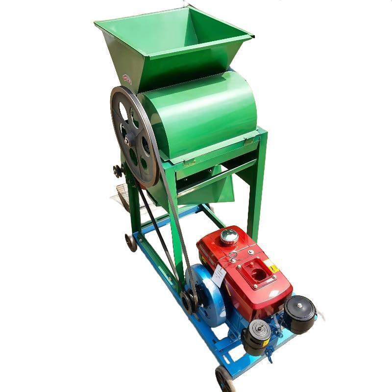 Automatic diesel engine peanut sheller machine