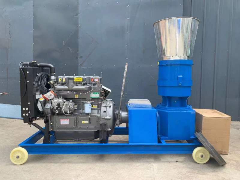 KL400 55hp diesel engine animal feed pellet machine ship to ST. Lucia